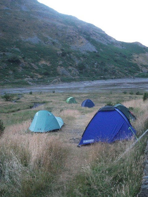 Camping in a beautiful location