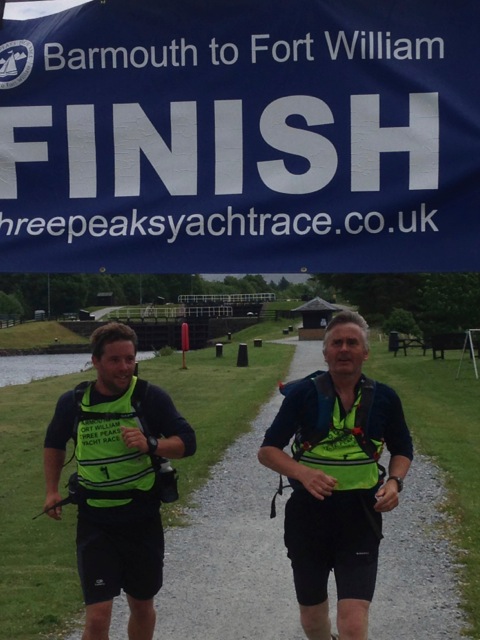 Mike and Giles at the Finish